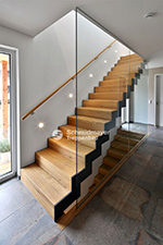 Moderne gerade Treppe von Treppenbau Schmidmayer Rosenheim